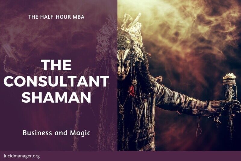 What do business consultants and shamans have in common? The consultant shaman helps to improve organisations through ritual and ceremony. What do business consultants and shamans have in common? The consultant shaman helps to improve organisations through ritual and ceremony.