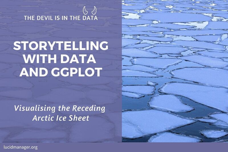 A visualisation is storytelling with data. This article improves a visualisation of the receding global sea ice sheets using ggplot2. A visualisation is storytelling with data. This article improves a visualisation of the receding global sea ice sheets using ggplot2.
