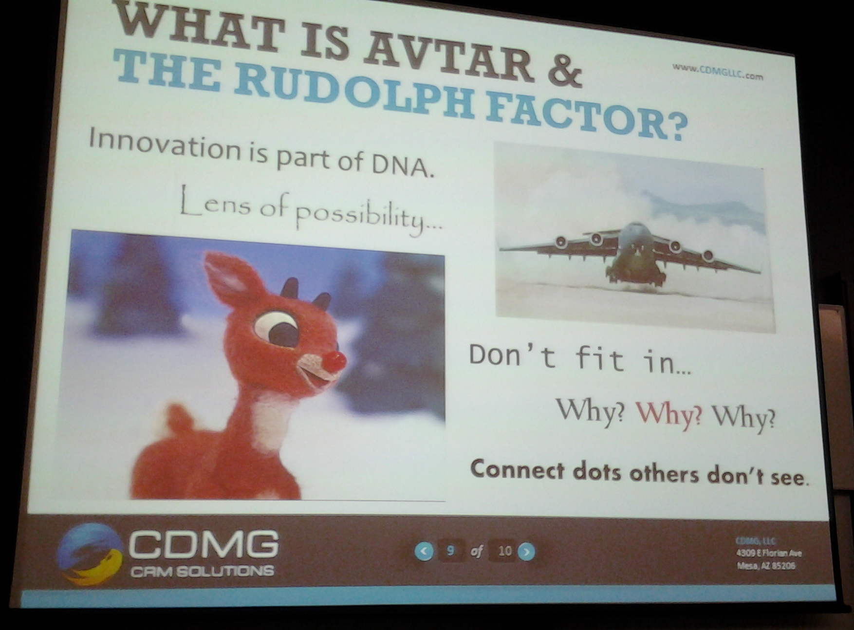 Slide at the World Capability Congress in 2012