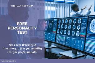 Take the Forer Workstyle Inventory, a free personality test designed for professionals. Find out how your personality influences your behaviour at work.