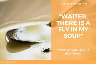 What does it mean when a customer says "there is a fly in my soup"? This article upacks the marketing axiom that the customer is always right.
