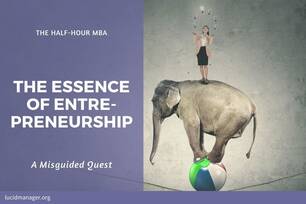 This ssay argues that the quest for the essence of entrepreneurship - the quest for the philosopher's stone of entrepreneurship - is misguided.