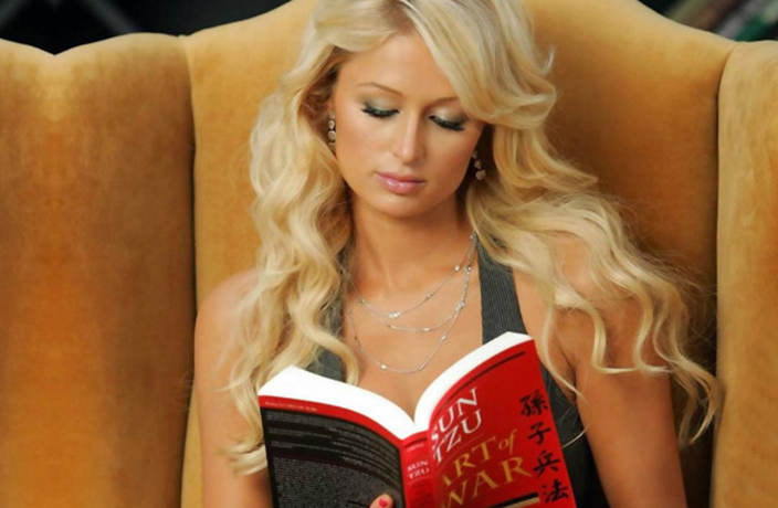 Paris Hilton reading Sun Tzu and learning about Strategic Management Paris Hilton reading Sun Tzu and learning about Strategic Management