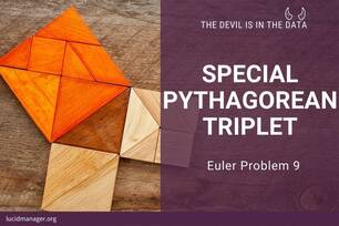 Solutions to Project Euler 9: Find the Pythagorean triplet where a^2 + b^2 = c^2 and a + b + c = 1000.