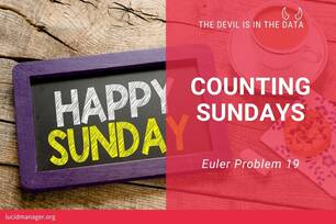 Solutions to Project Euler 19: How many Sundays fell on the first of the month during the twentieth century (1 Jan 1901 to 31 Dec 2000)?