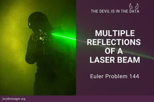 Solutions to Project Euler 144: This artcle provides a solution in the R language to investigate multiple reflections of a laser beam