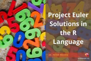 Spoiler warning: These articles discuss solutions to Project Euler problems in the R language for statistical computing.