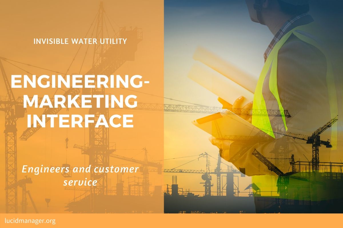 The Engineering-Marketing Interface is about the relationship between engineers and customer-facing employees in water utilities. The Engineering-Marketing Interface is about the relationship between engineers and customer-facing employees in water utilities.