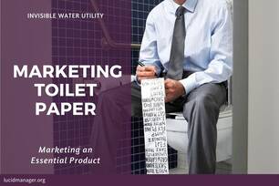 The article discusses the role of consumer involvement in marketing toilet paper. Marketing toilet paper is effectively about increasing involvement.